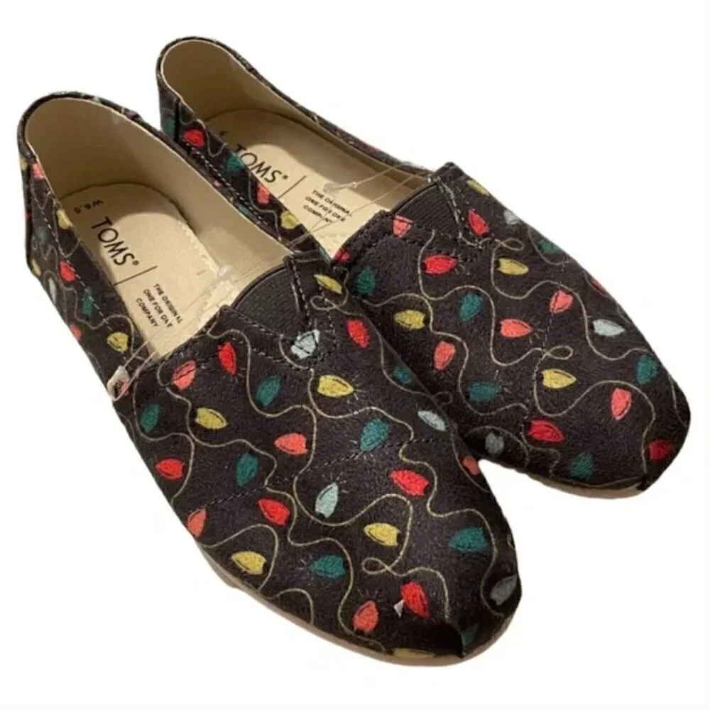 Toms‎ Christmas Lights Shoes 6.5